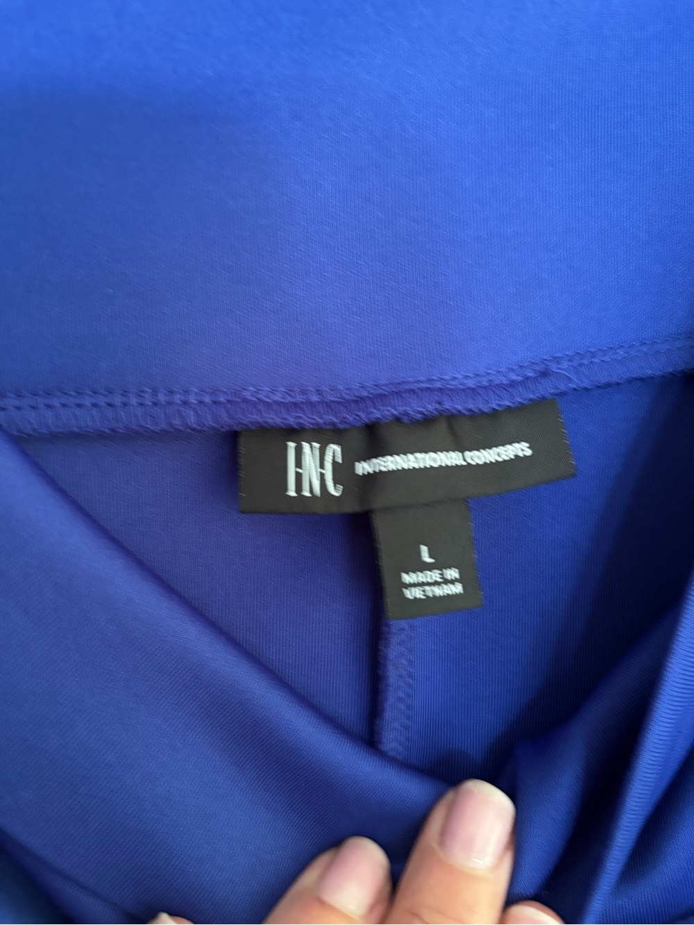 INC International Concepts Cobalt Blue Women's Top